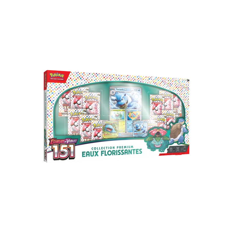 POKEMON COFFRET PREMIUM 151 EAUX FLORISSANTES POKEMON COFFRET PREMIUM 151 EAUX FLORISSANTES